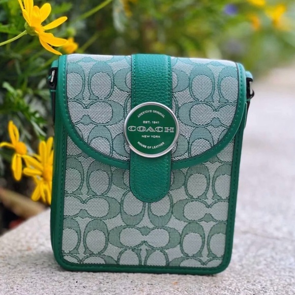 Coach LONNIE CROSSBODY IN SIGNATURE JACQUARD (COACH C8321) - Picture 1 of 6